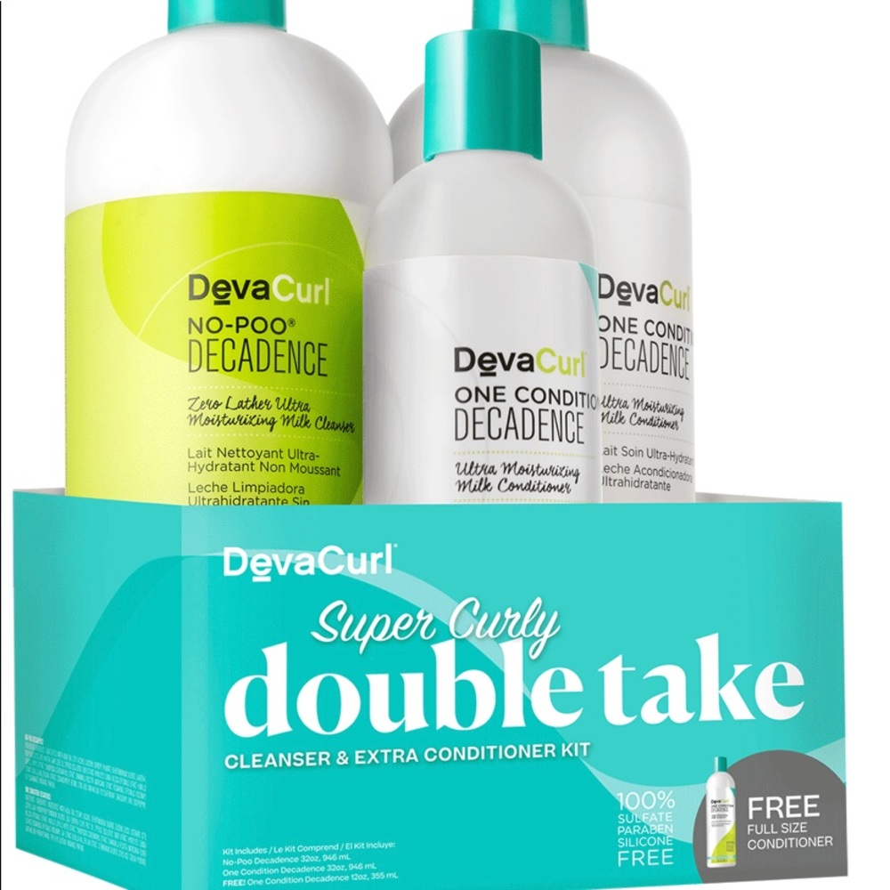 Deva curl liter shampoo/conditioner & free gift
